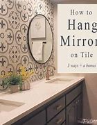 Image result for How to Hang Mirror On Wall