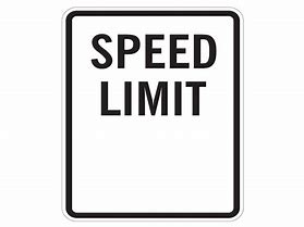 Image result for Blank Speed Limit Sign