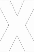 Image result for Letter X Stencil