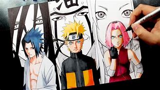 Image result for Naruto Sasuke Sakura Drawing