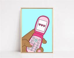 Image result for Y2K Flip Phone Cartoon