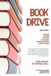 Image result for Book Drive Poster