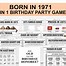 Image result for 1971 Birthday Party