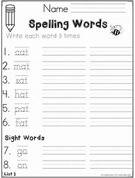 Image result for 1st Grade Vocabulary Worksheets