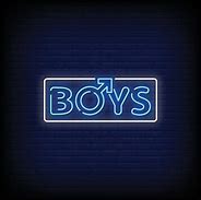 Image result for Boys Neon Sign