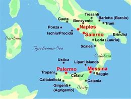 Image result for Map of Italy Coast