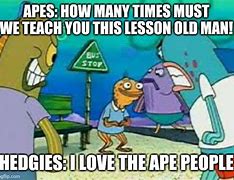 Image result for Spongebob Ape Meme