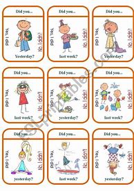 Image result for What Did You Do Today Worksheet