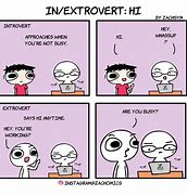 Image result for Introvert-Extrovert Comic