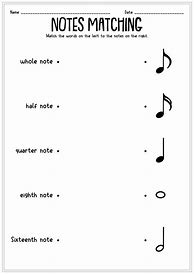 Image result for Notes Stem Worksheet Music