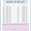 Image result for Work to Do List Template