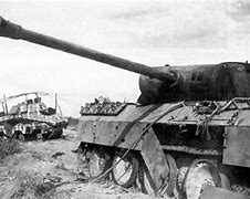 Image result for Panther Tank Battle Damage