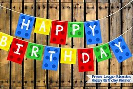 Image result for LEGO Happy Birthday Clip Art