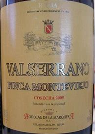 Image result for Marquesa Rioja Valserrano Finca Monteviejo