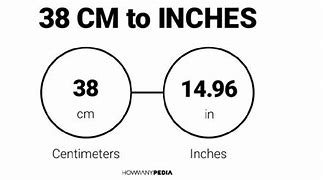 Image result for 38 Inch to Cm
