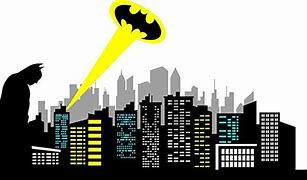 Image result for Batman Gotham City Skyline Silhouettes