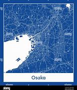 Image result for Street Map of Osaka Japan