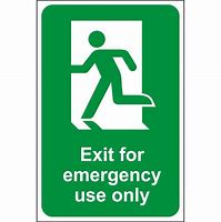 Image result for Emergency Exit Sign