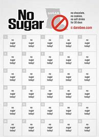 Image result for No Sugar Challenge Printable Calander