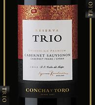 Image result for Concha y Toro Trio Reserva Cabernet Sauv Cabernet Franc Shiraz