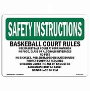 Image result for Basketball Safety Rules
