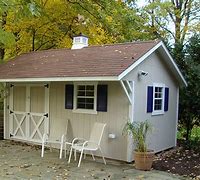 Image result for Storage Shed with Overhang