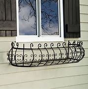 Image result for Black Iron Window Boxes