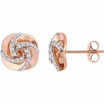Image result for 14K Rose Gold Stud Earrings