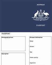 Image result for Australian Passport Template