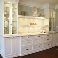 Image result for White Dining Room Cabinets