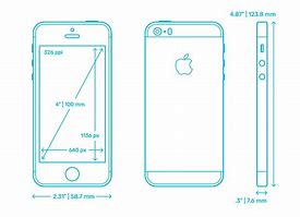 Image result for iphone 5s size in inches