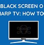 Image result for Sharp TV Black Screen