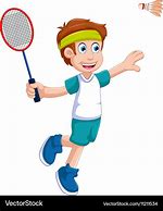 Image result for Play Badminton Cartoon Picture