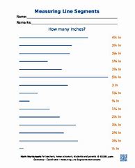 Image result for Measuring Line Segments Worksheet