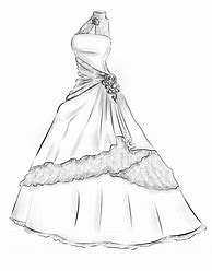Image result for Wedding Dress Drawing Sketch