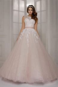 Image result for Light Pink Wedding Dresses