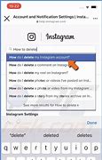 Image result for How to Delete Instagram Account