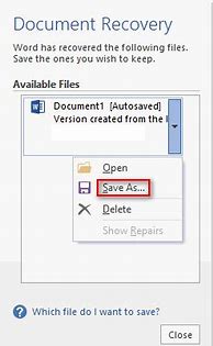 Image result for How to Recover a Word Document Not Saved