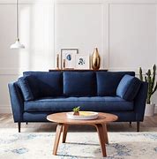 Image result for Navy Blue Sofa Living Room