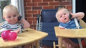 Image result for Funny Babies Talking On Phone