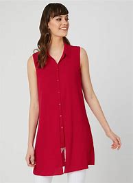 Image result for Red Sleeveless Tunic