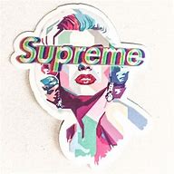 Image result for Supreme Sticker Template