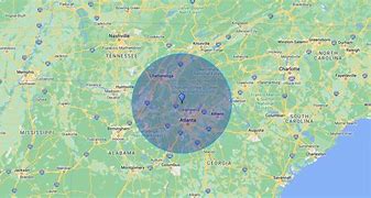 Image result for 100 Air Mile Radius Map