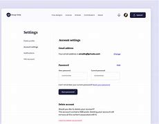 Image result for Account Settings UI