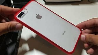 Image result for iPhone 8 Plus Red with Clear Case