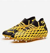 Image result for Yellow and Black Puma Soccer Cleats