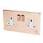 Image result for Rose Gold Sockets with White Insets