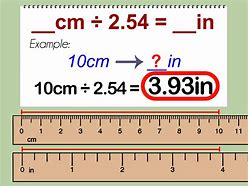 Image result for Inches to Centimeters Conversion Formula