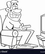 Image result for Man Watching TV Cartoon