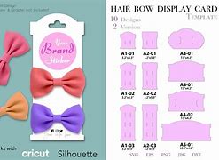 Image result for Hair Bow Display Cards
